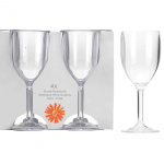 Flamefield Vinglass Klar 4-pakning