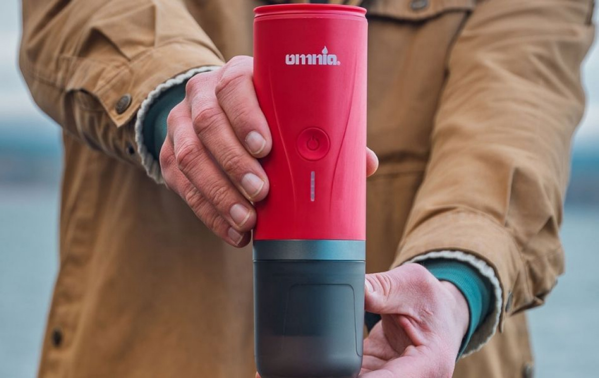 Omnia espressomaskin On The Go i gruppen Husholdning & Kjøkken / Kjøkkenapparater / Kaffe-/vannkoker hos Campmarket (83980)