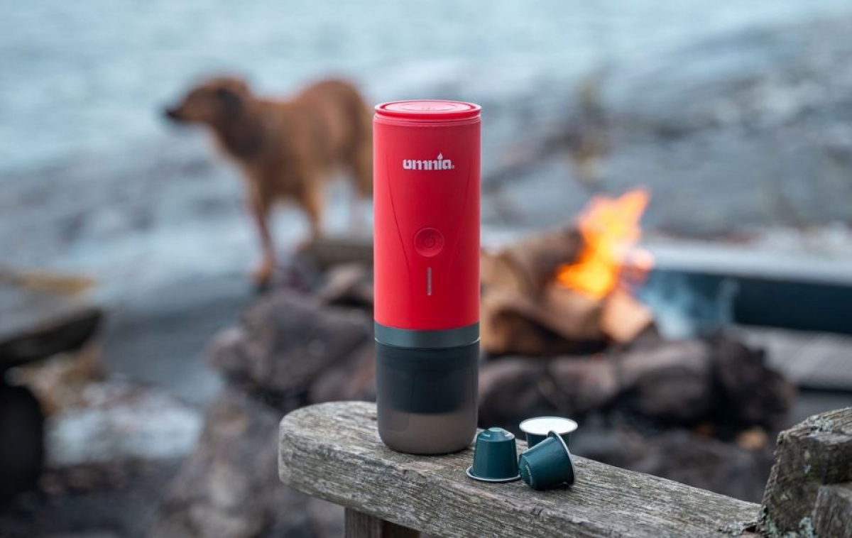 Omnia espressomaskin On The Go i gruppen Husholdning & Kjøkken / Kjøkkenapparater / Kaffe-/vannkoker hos Campmarket (83980)
