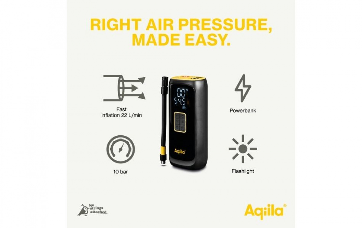 Aqiila Airbird C4 Bærbar kompressor 4000mAh Svart i gruppen Annet / For Bilen hos Campmarket (83992)