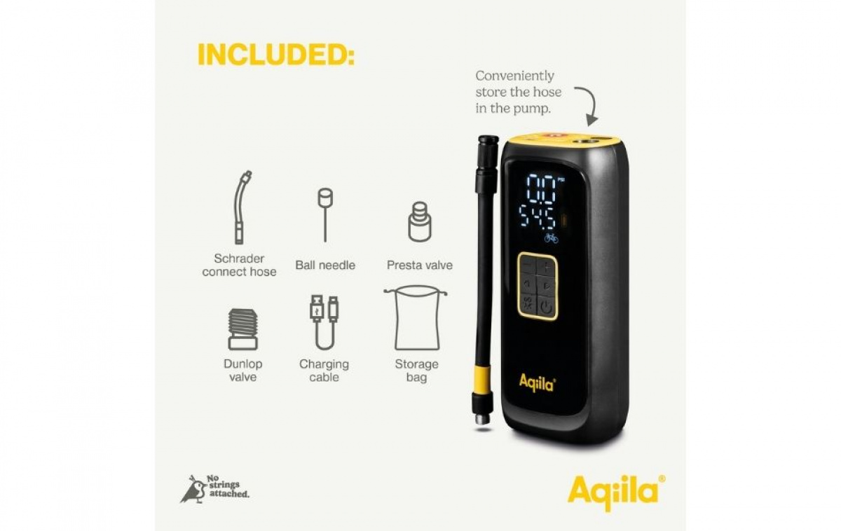 Aqiila Airbird C4 Bærbar kompressor 4000mAh Svart i gruppen Annet / For Bilen hos Campmarket (83992)