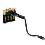 Aqiila Oppladbare AAA-Batterier USB-C 4pk