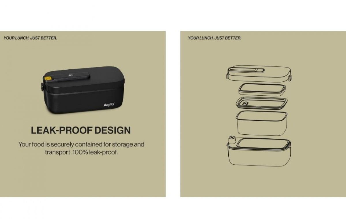 Aqiila Foodbird Oppladbar Varmes- og Kjølematboks PL5 i gruppen Utendørs / Campingkjøkken & Matredskap hos Campmarket (84007)