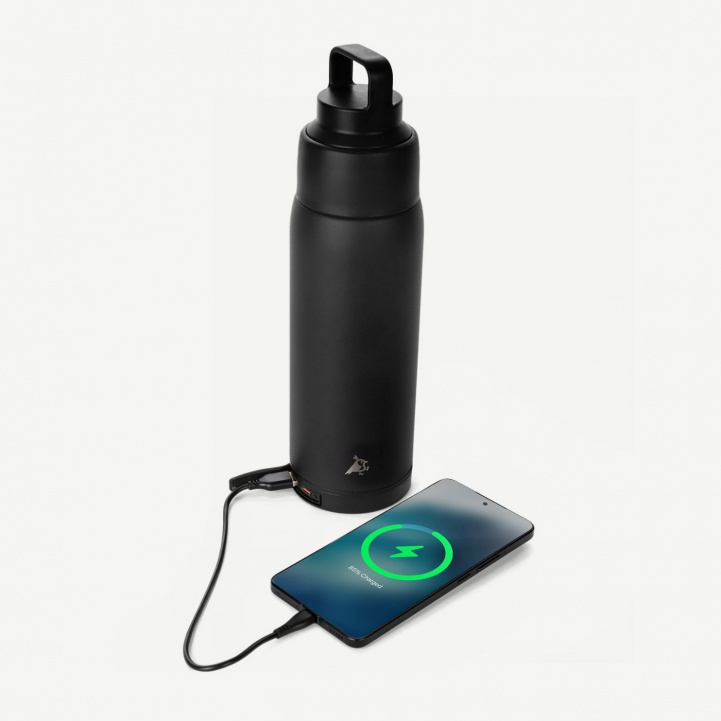 Aqiila Powerbottle 2-i-1 Flaske og powerbank i gruppen Campingvogn & Bobilt / Elektronikk / Smarte Hjelpemidler hos Campmarket (84008)
