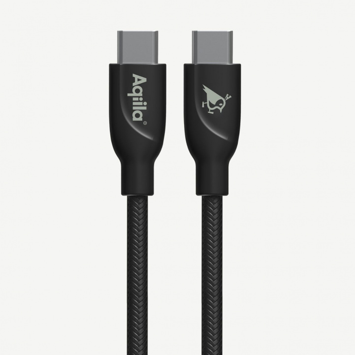Aqiila Cablebird Ladeledning USB C-C 240W Svart i gruppen Annet / Tilbehør til telefon og nettbrett hos Campmarket (84013)