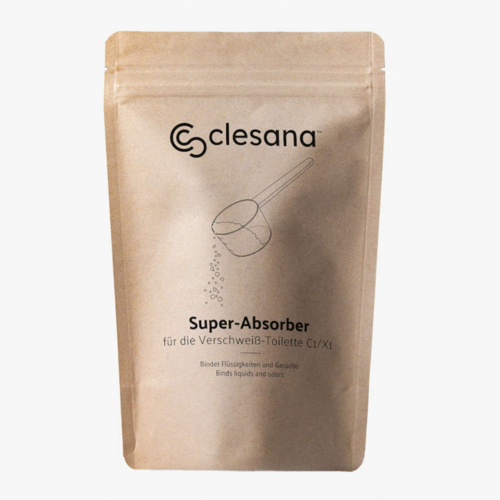 Clesana Super Absorber C1/X1 1kg i gruppen Vann & Sanitær / Toalett / Campingtoalett / Tilbehør til campingtoaletter hos Campmarket (84054)