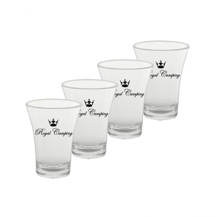 Royal Camping Shotglass 4cl 4-pk i gruppen Husholdning & Kjøkken / Servering / Glass & Krus / Nubbe-Skuddglass hos Campmarket (84136)