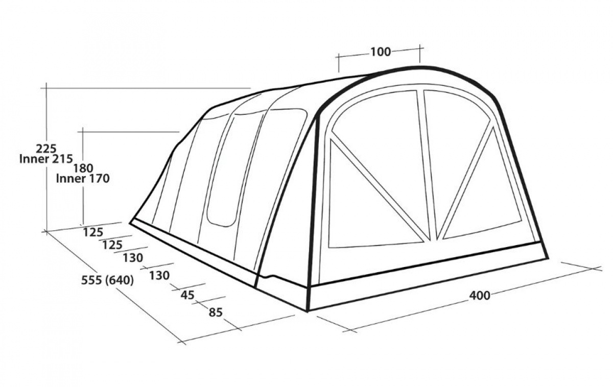 Outwell Alabama 6 Air TC i gruppen Utendørs / Campingtelt / Familietelt hos Campmarket (84151)