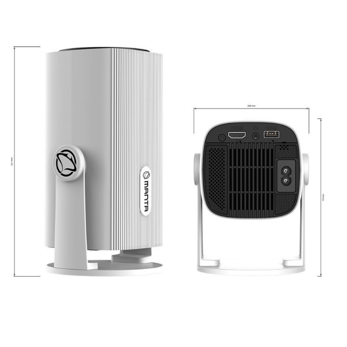 Manta Mini Smart Projektor i gruppen Campingvogn & Bobilt / Elektronikk / TV, Bilde & Lyd / Projektorer hos Campmarket (84275)