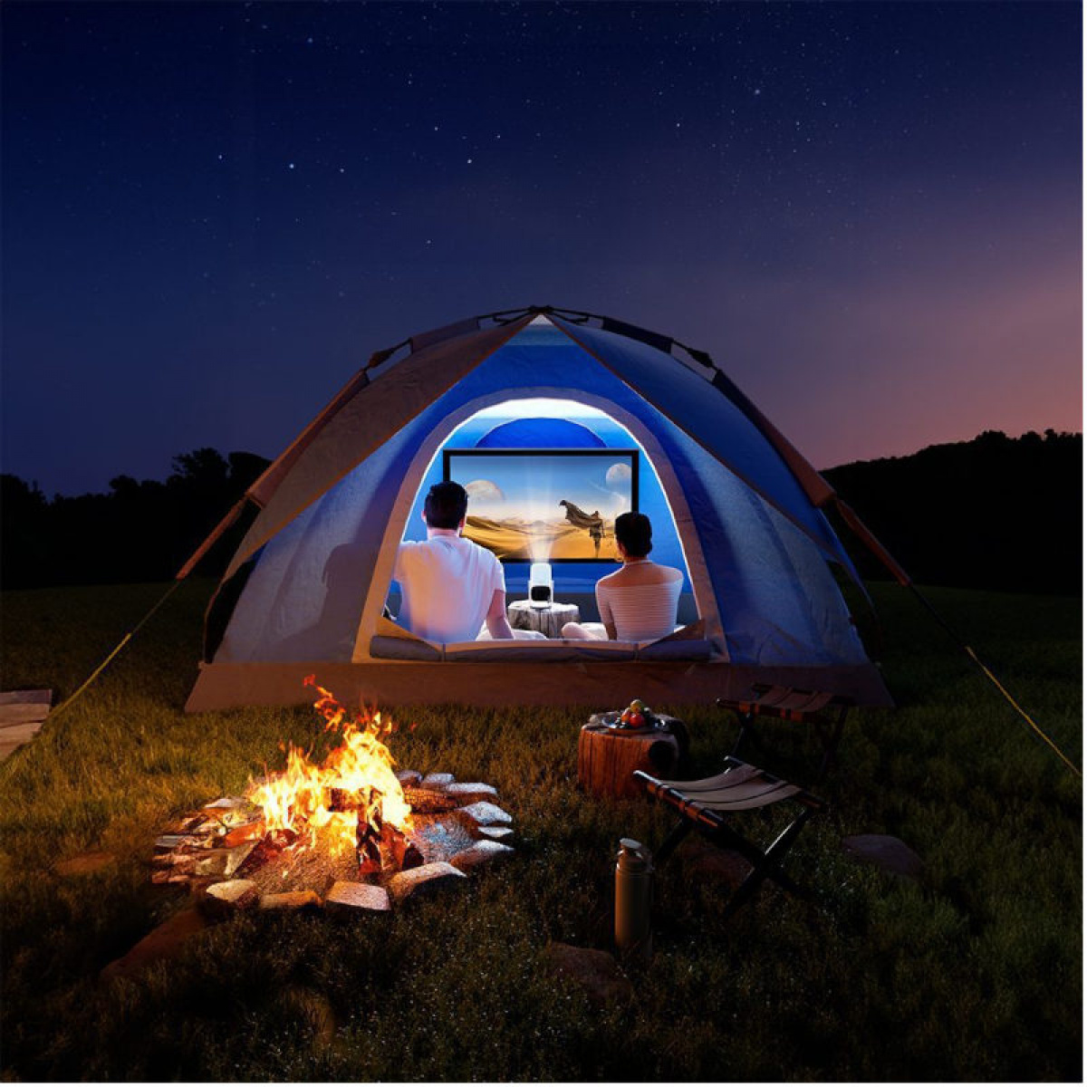Manta Mini Smart Projektor i gruppen Campingvogn & Bobilt / Elektronikk / TV, Bilde & Lyd / Projektorer hos Campmarket (84275)