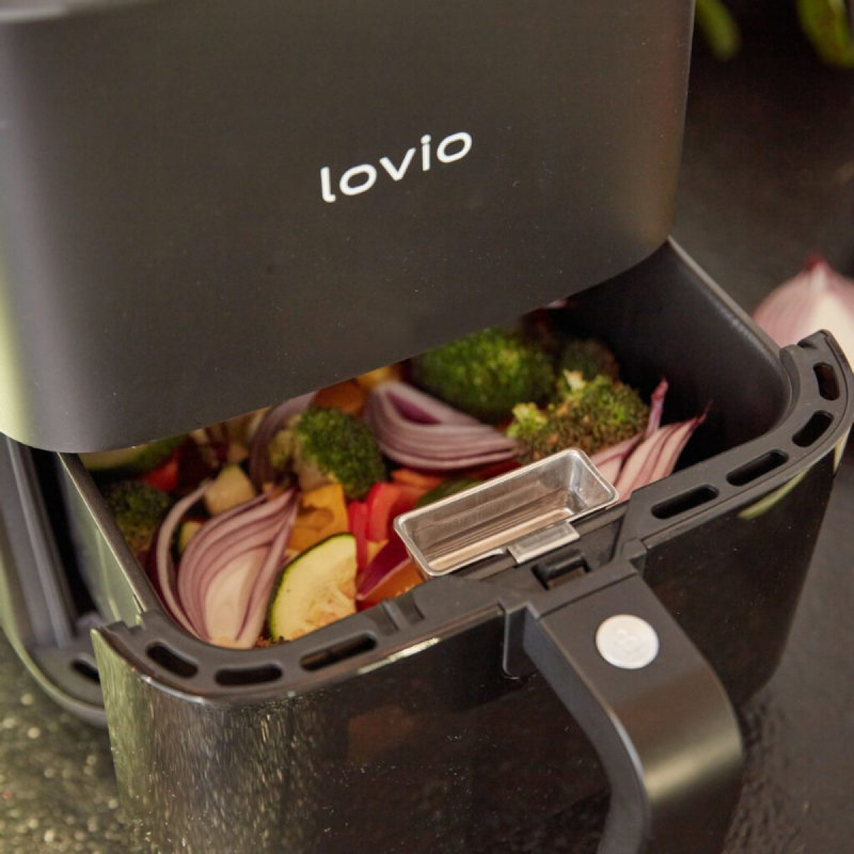 Lovio Air Fryer PureFry 5L i gruppen Husholdning & Kjøkken / Kjøkkenapparater / Øvrige Kjøkkenapparater hos Campmarket (84276)