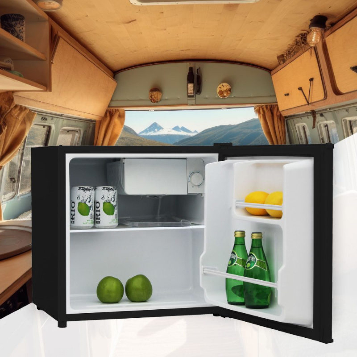 Manta Kjøleskap 46L 230v Svart i gruppen Campingvogn & Bobilt / Varme, Kulde & Ventilasjon / Kjøleskap & Kjølebokser / Øvrige Kjøleskap/Frysere hos Campmarket (84277)