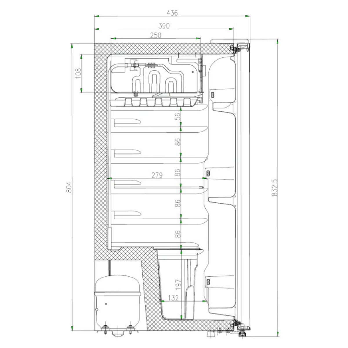 Manta Kjøleskap 91L 230V Svar i gruppen Campingvogn & Bobilt / Varme, Kulde & Ventilasjon / Kjøleskap & Kjølebokser / Øvrige Kjøleskap/Frysere hos Campmarket (84279)