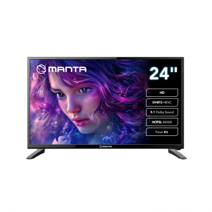 Manta LED-TV 24 tommer 12-230v i gruppen Campingvogn & Bobilt / Elektronikk / TV, Bilde & Lyd / TV hos Campmarket (84284)