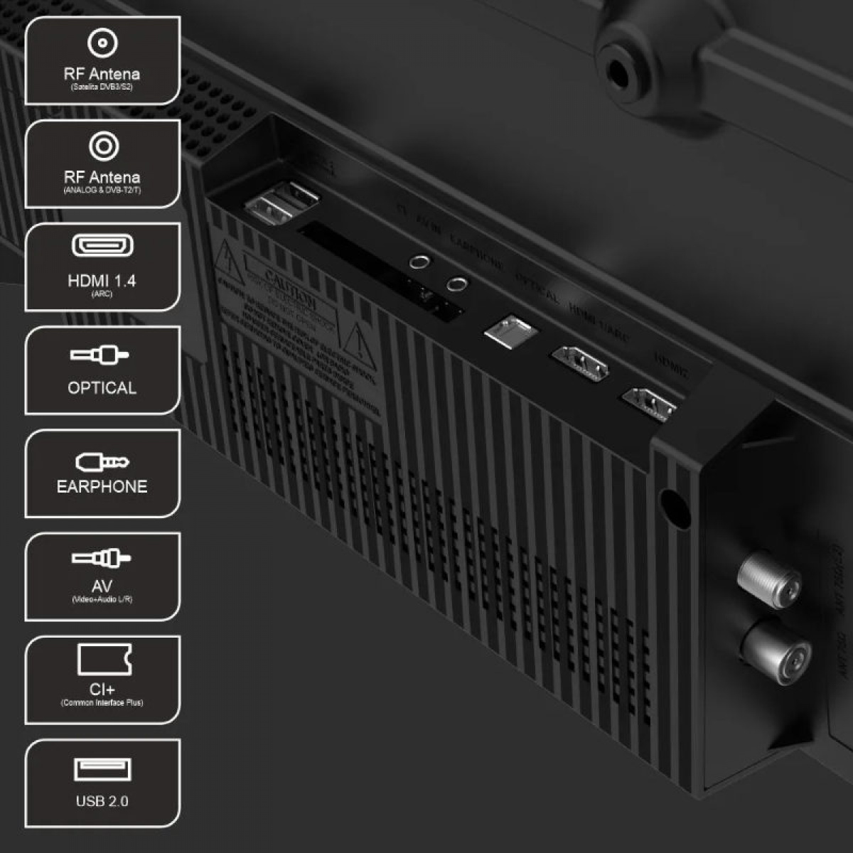MANTA LED-TV 32 tommer 230v i gruppen Campingvogn & Bobilt / Elektronikk / TV, Bilde & Lyd / TV hos Campmarket (84285)