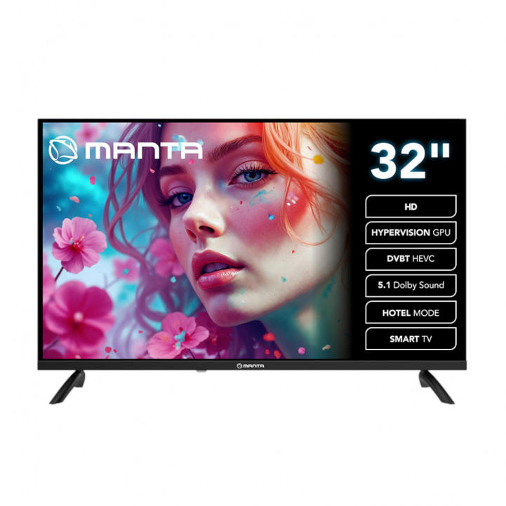 Manta LED Smart TV 32 tommer 230v i gruppen Campingvogn & Bobilt / Elektronikk / TV, Bilde & Lyd hos Campmarket (84286)