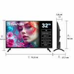 Manta LED Smart TV 32 tommer 230v