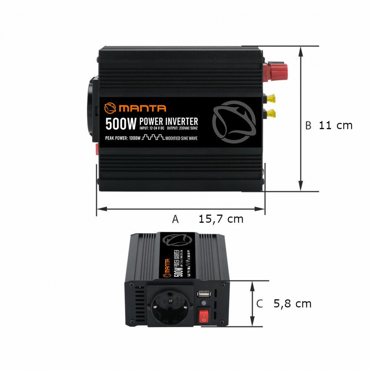 Manta Bærbar Bluetooth Høyttaler i gruppen Campingvogn & Bobilt / Elektronikk / TV, Bilde & Lyd / Høyttaler hos Campmarket (84288)