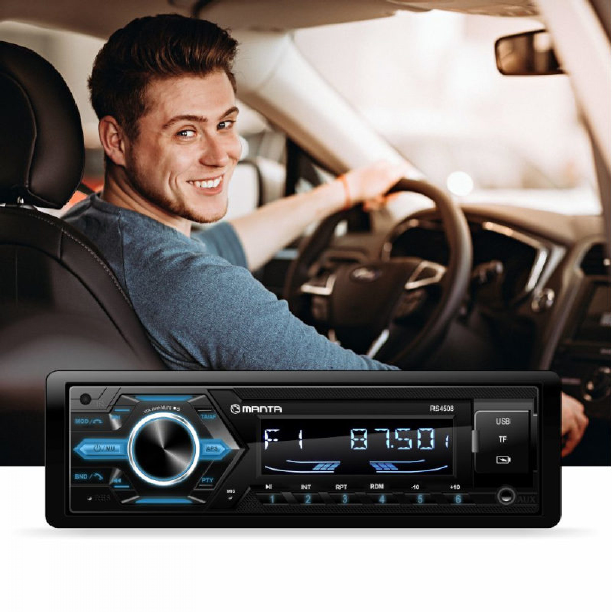 Manta Bilstereo Ottawa RS4508 i gruppen Campingvogn & Bobilt / Elektronikk / TV, Bilde & Lyd hos Campmarket (84289)