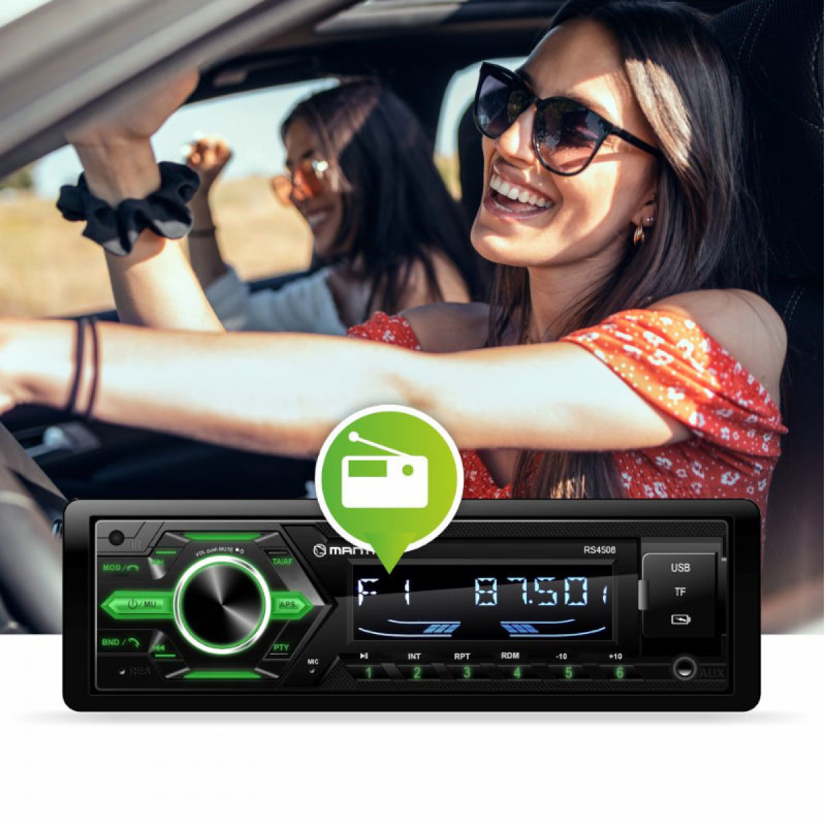 Manta Bilstereo Ottawa RS4508 i gruppen Campingvogn & Bobilt / Elektronikk / TV, Bilde & Lyd hos Campmarket (84289)