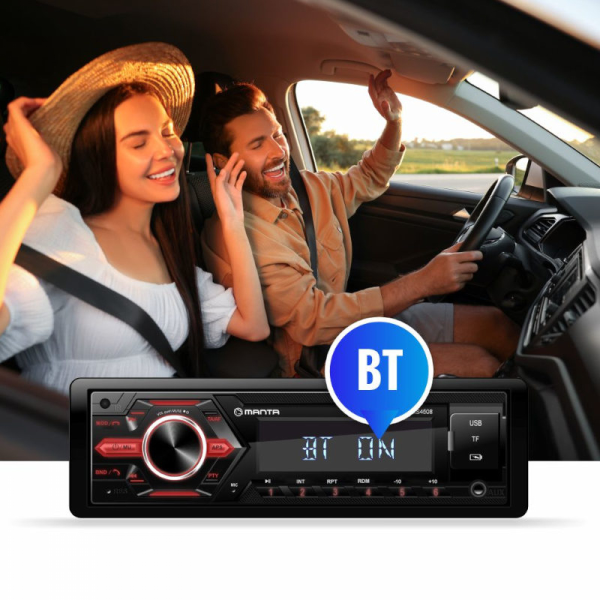 Manta Bilstereo Ottawa RS4508 i gruppen Campingvogn & Bobilt / Elektronikk / TV, Bilde & Lyd hos Campmarket (84289)