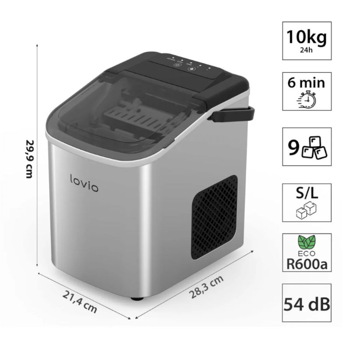 Lovio Ismaskin Crystal Ice i gruppen Campingvogn & Bobilt / Varme, Kulde & Ventilasjon / Kjøleskap & Kjølebokser / Øvrige Kjøleskap/Frysere hos Campmarket (84291)