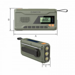 Manta Dynamo Sveiveradio Solcelle-powerbank
