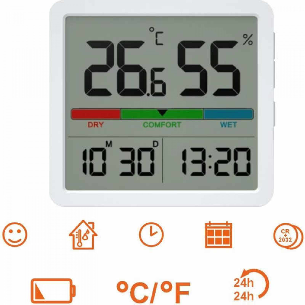 Innetermometer-Hygrometer i gruppen Annet / Annet hos Campmarket (84693)