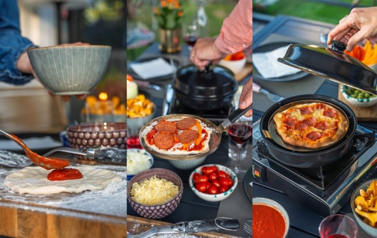 Omnia Stovetop Pizzaovn i gruppen Husholdning & Kjøkken / Kjøkkenutstyr / Kjøkkenredskap hos Campmarket (84740)