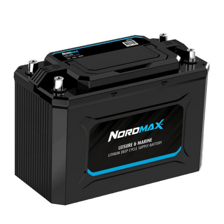 Nordmax 105Ah Litiumbatteri i gruppen Campingvogn & Bobilt / Elektronikk / Batterier & Omformere / Batterier hos Campmarket (84904)