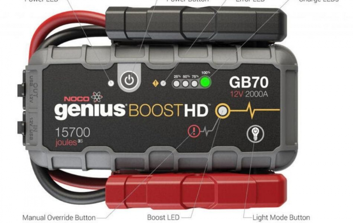 Noco Batteribooster Genius Boost HD i gruppen Campingvogn & Bobilt / Elektronikk / Batterier & Omformere / Batterier / Batteritilbehør hos Campmarket (84906)