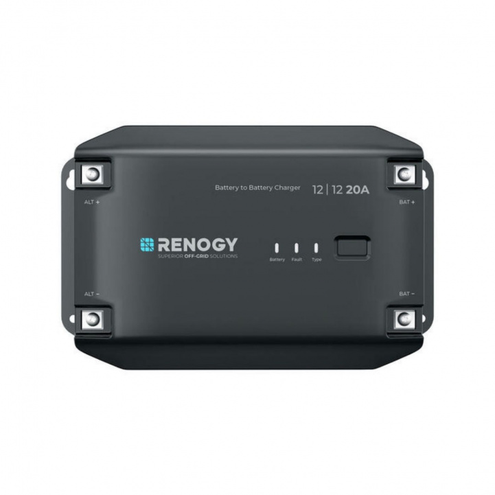 Renogy DC/DC Lader 20A Bluetooth i gruppen Campingvogn & Bobilt / Elektronikk / Batterier & Omformere / Batterilader hos Campmarket (84910)
