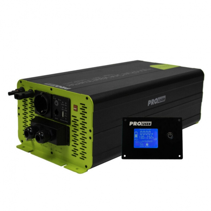 Pro-User PSI1500TX 3in1 Inverter/Lader/Regulator i gruppen Campingvogn & Bobilt / Elektronikk / Batterier & Omformere / Inverter & Omformer / Omformer 12V Til 230V hos Campmarket (85008)